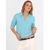 image:imageANRABESS Women Polo V Neck Lightweight Fall SweatersLight Blue