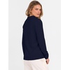 image:imageANRABESS Women Polo V Neck Lightweight Fall SweatersNavy Blue