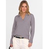 image:imageANRABESS Women Polo V Neck Lightweight Fall SweatersNutmeg