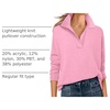 image:imageANRABESS Women Polo V Neck Lightweight Fall SweatersPink