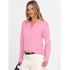 image:imageANRABESS Women Polo V Neck Lightweight Fall SweatersPink