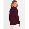 image:imageANRABESS Women Polo V Neck Lightweight Fall SweatersRed
