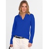 image:imageANRABESS Women Polo V Neck Lightweight Fall SweatersRoyal Blue