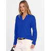 image:imageANRABESS Women Polo V Neck Lightweight Fall SweatersRoyal Blue