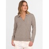 image:imageANRABESS Women Polo V Neck Lightweight Fall SweatersTan