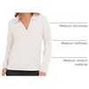image:imageANRABESS Women Polo V Neck Lightweight Fall SweatersWhite