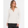 image:imageANRABESS Women Polo V Neck Lightweight Fall SweatersWhite