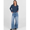 image:imageANRABESS Womens Cable Knit Sweaters Long Sleeve Polo Fall OutfitsDeep Blue