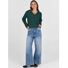 image:imageANRABESS Womens Cable Knit Sweaters Long Sleeve Polo Fall OutfitsDeep Green