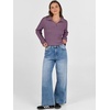 image:imageANRABESS Womens Cable Knit Sweaters Long Sleeve Polo Fall OutfitsPurple