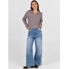 image:imageANRABESS Womens Cable Knit Sweaters Long Sleeve Polo Fall OutfitsPurple Taupe