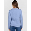 image:imageANRABESS Womens Cable Knit Sweaters Long Sleeve Polo Fall OutfitsSky