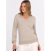image:imageANRABESS Womens Fall Long Sleeve V Neck Lightweight Sweaters TopAlmond
