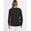 image:imageANRABESS Womens Fall Long Sleeve V Neck Lightweight Sweaters TopBlack