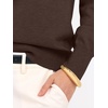 image:imageANRABESS Womens Fall Long Sleeve V Neck Lightweight Sweaters TopCoffee
