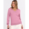image:imageANRABESS Womens Fall Long Sleeve V Neck Lightweight Sweaters TopCoral Pink