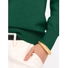 image:imageANRABESS Womens Fall Long Sleeve V Neck Lightweight Sweaters TopDark Forest Green