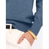 image:imageANRABESS Womens Fall Long Sleeve V Neck Lightweight Sweaters TopDeep Blue