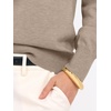 image:imageANRABESS Womens Fall Long Sleeve V Neck Lightweight Sweaters TopLight Camel