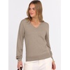 image:imageANRABESS Womens Fall Long Sleeve V Neck Lightweight Sweaters TopLight Camel