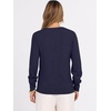 image:imageANRABESS Womens Fall Long Sleeve V Neck Lightweight Sweaters TopNavy Blue
