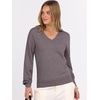 image:imageANRABESS Womens Fall Long Sleeve V Neck Lightweight Sweaters TopNutmeg