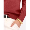 image:imageANRABESS Womens Fall Long Sleeve V Neck Lightweight Sweaters TopRed