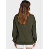 image:imageANRABESS Womens Mock Neck Sweatshirt Oversized PulloverArmygreen