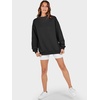 image:imageANRABESS Womens Mock Neck Sweatshirt Oversized PulloverBlack