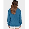 image:imageANRABESS Womens Mock Neck Sweatshirt Oversized PulloverBlue