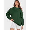 image:imageANRABESS Womens Mock Neck Sweatshirt Oversized PulloverDark Green