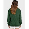 image:imageANRABESS Womens Mock Neck Sweatshirt Oversized PulloverDark Green