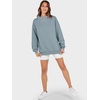 image:imageANRABESS Womens Mock Neck Sweatshirt Oversized PulloverDeep Blue