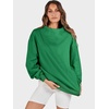 image:imageANRABESS Womens Mock Neck Sweatshirt Oversized PulloverGreen