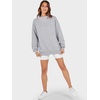 image:imageANRABESS Womens Mock Neck Sweatshirt Oversized PulloverGrey