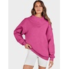 image:imageANRABESS Womens Mock Neck Sweatshirt Oversized PulloverHot Pink