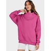 image:imageANRABESS Womens Mock Neck Sweatshirt Oversized PulloverHot Pink