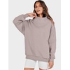 image:imageANRABESS Womens Mock Neck Sweatshirt Oversized PulloverKhaki