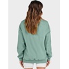image:imageANRABESS Womens Mock Neck Sweatshirt Oversized PulloverLight Green
