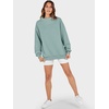 image:imageANRABESS Womens Mock Neck Sweatshirt Oversized PulloverLight Green