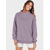 image:imageANRABESS Womens Mock Neck Sweatshirt Oversized PulloverNutmeg