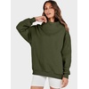 image:imageANRABESS Womens Mock Neck Sweatshirt Oversized PulloverOlive