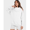 image:imageANRABESS Womens Mock Neck Sweatshirt Oversized PulloverWhite
