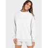 image:imageANRABESS Womens Mock Neck Sweatshirt Oversized PulloverWhite
