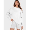 image:imageANRABESS Womens Mock Neck Sweatshirt Oversized PulloverWhite