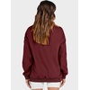 image:imageANRABESS Womens Mock Neck Sweatshirt Oversized PulloverWine Red