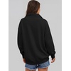 image:imageANRABESS Womens Oversized Sweatshirt Mock Neck Henley 2026 Fall OutfitsBlack