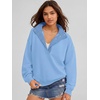 image:imageANRABESS Womens Oversized Sweatshirt Mock Neck Henley 2026 Fall OutfitsBright Blue