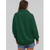 image:imageANRABESS Womens Oversized Sweatshirt Mock Neck Henley 2026 Fall OutfitsDeep Green