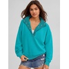 image:imageANRABESS Womens Oversized Sweatshirt Mock Neck Henley 2026 Fall OutfitsLake Green